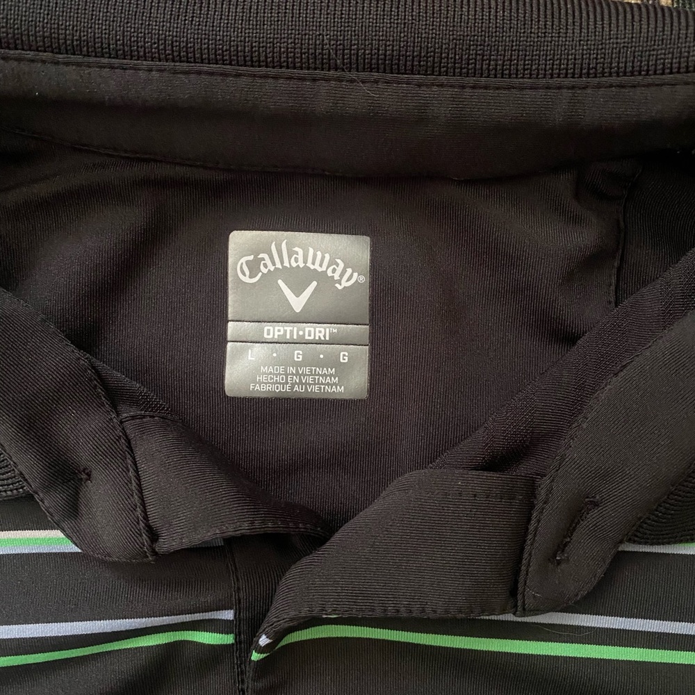 Callaway Black Striped Golf Polo - Picture 2 of 5